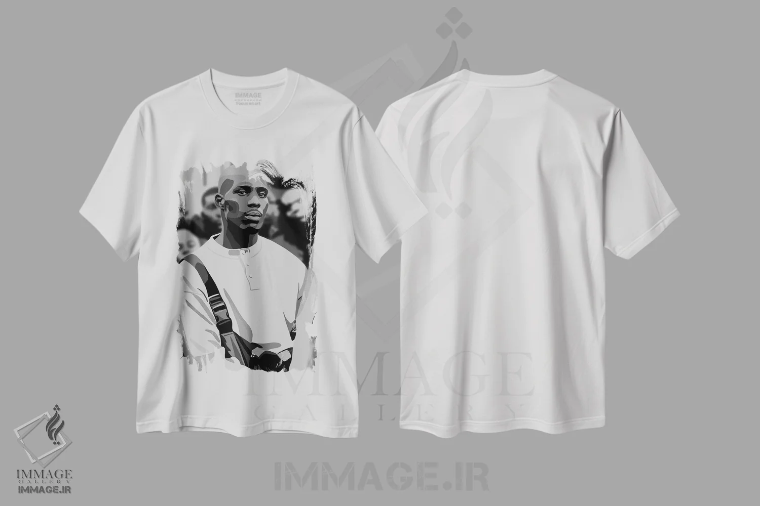 تیشرت سفید طرح دار دی ام ایکس، هنر آمریکایی آفریقایی تبار اثر آرت پِی سی ئی | فروشگاه ایماژ