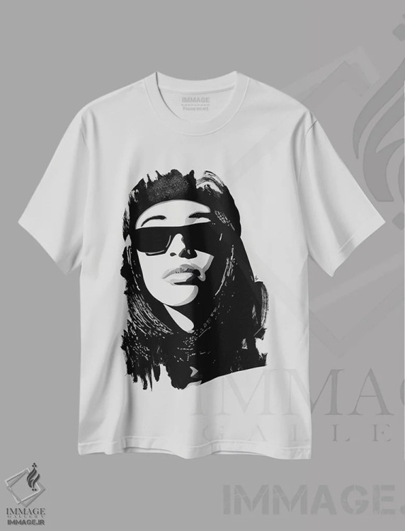 تیشرت سفید طرح دار یکی در میلیون، هنر آمریکایی آفریقایی تبار اثر آرت پِی سی ئی | فروشگاه ایماژ