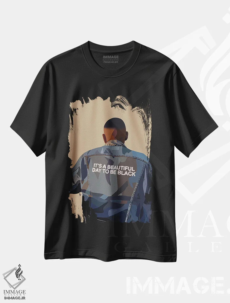 تیشرت مشکی طرح دار آثار آرت پِی سی ئی - immage.ir