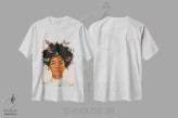 تیشرت سفید طرح دار پروانه ها، هنر آمریکایی آفریقایی تبار اثر آرت پِی سی ئی | immage.ir