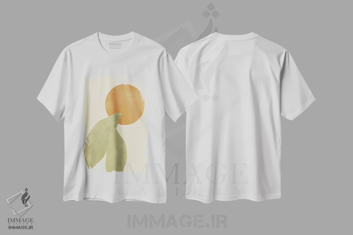 تیشرت سفید طرح دار خورشید و ماه ۱، تزئینی اثر آماندا هیوستون | immage.ir