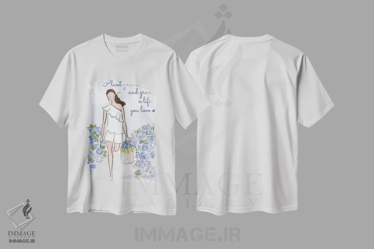 تیشرت سفید طرح دار آثار هدر استیلافسن - immage.ir