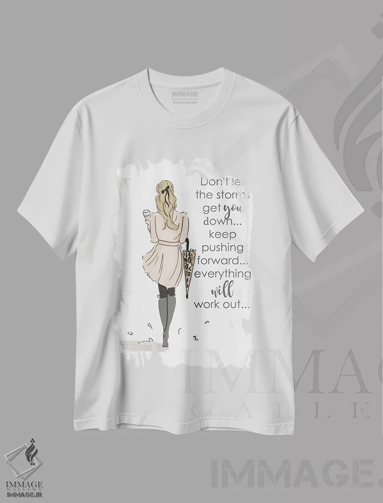 تیشرت سفید طرح دار آثار هدر استیلافسن - فروشگاه ایماژ