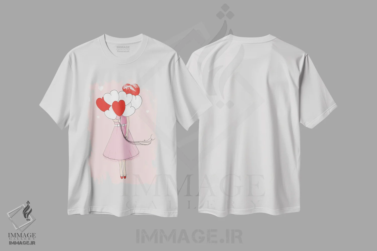 تیشرت سفید طرح دار عشق، هنر دیجیتال اثر هدر استیلافسن | immage.ir