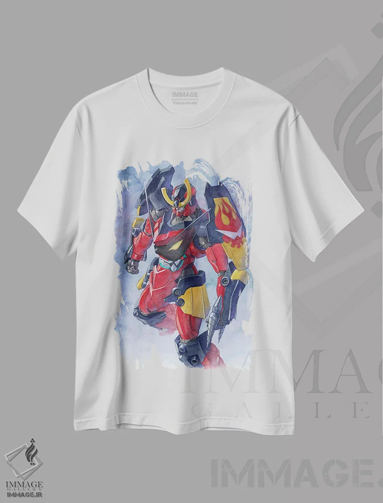 تیشرت سفید طرح دار گورن لاگان، مدیوم اثر هکتور ترونک | فروشگاه ایماژ