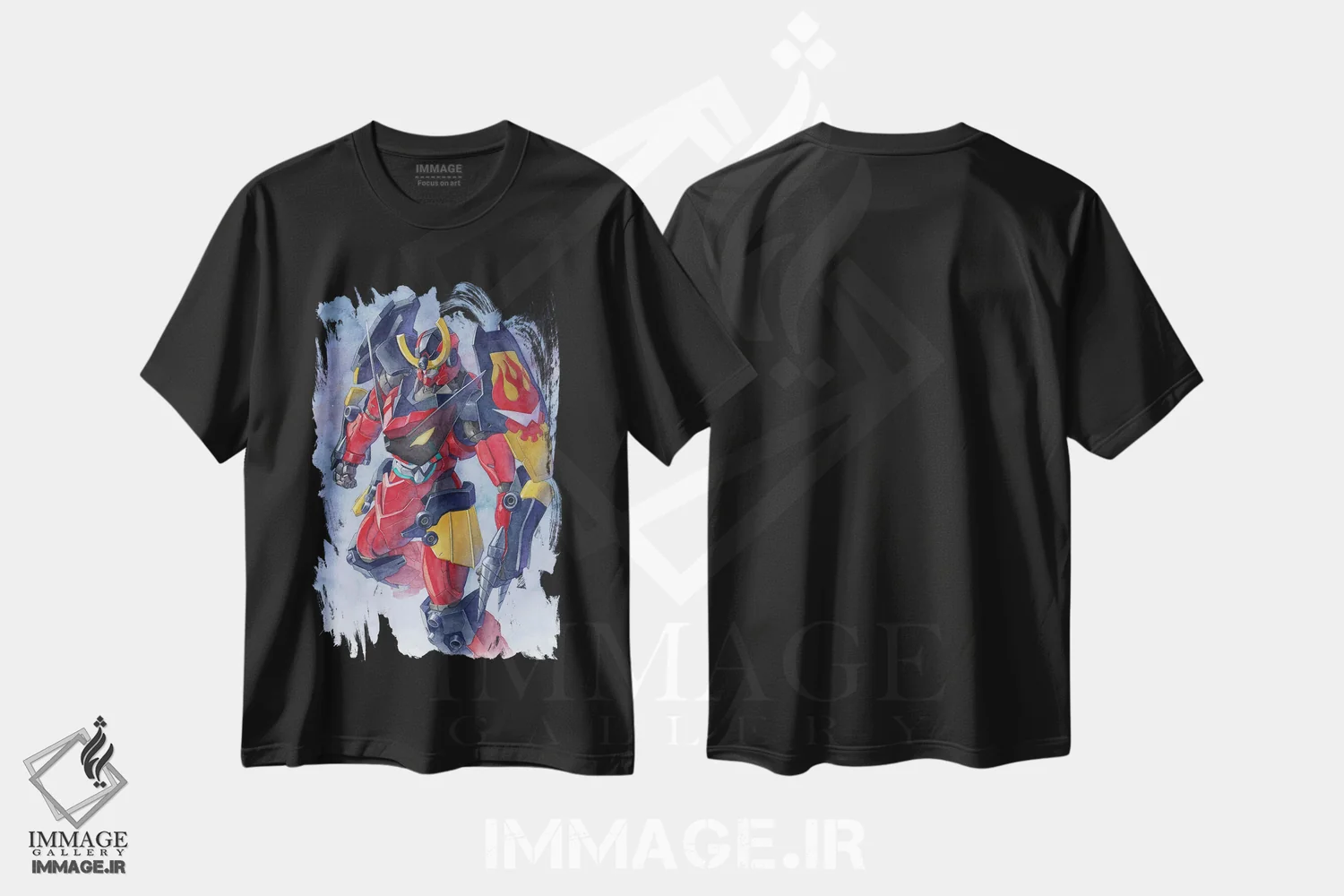 تیشرت مشکی طرح دار گورن لاگان، مدیوم اثر هکتور ترونک | immage.ir