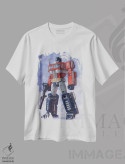 تیشرت سفید طرح دار اپتیموس پرایم تمام قد، مدیوم اثر هکتور ترونک | فروشگاه ایماژ