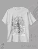 تیشرت سفید طرح دار نقشه مینیمال طرح شهر ایندیاناپلیس، هنر دیجیتال اثر هوبرت روگوسکی | immage.ir