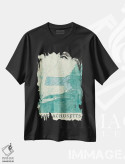 تیشرت مشکی طرح دار نقشه ماساچوست، تزئینی اثر هوبرت روگوسکی | فروشگاه ایماژ