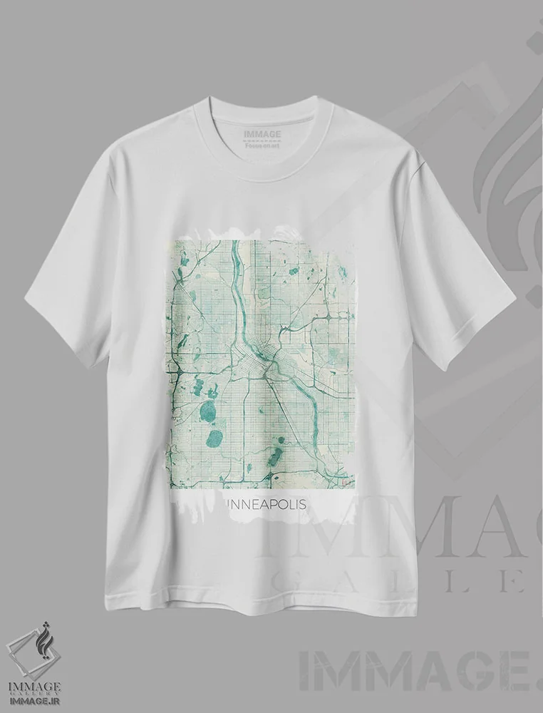 تیشرت سفید طرح دار آثار هوبرت روگوسکی - immage.ir