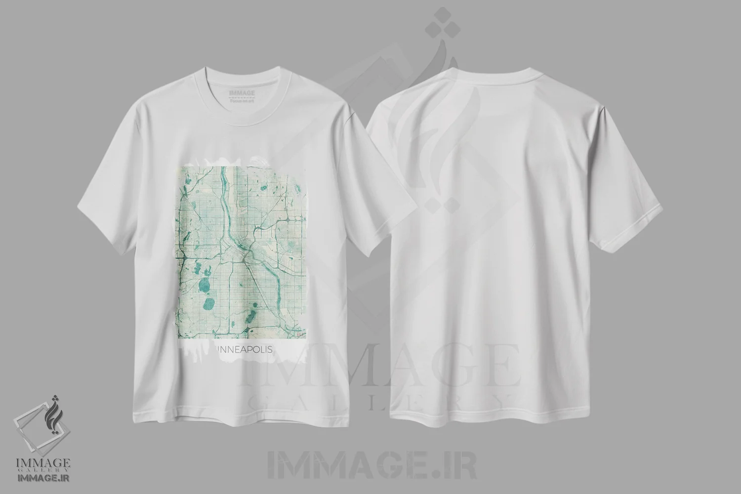 تیشرت سفید طرح دار آثار هوبرت روگوسکی - immage.ir