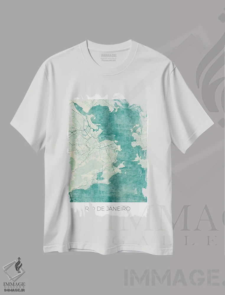 تیشرت سفید طرح دار آثار هوبرت روگوسکی - فروشگاه ایماژ