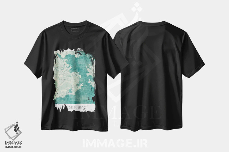 تیشرت مشکی طرح دار آثار هوبرت روگوسکی - immage.ir