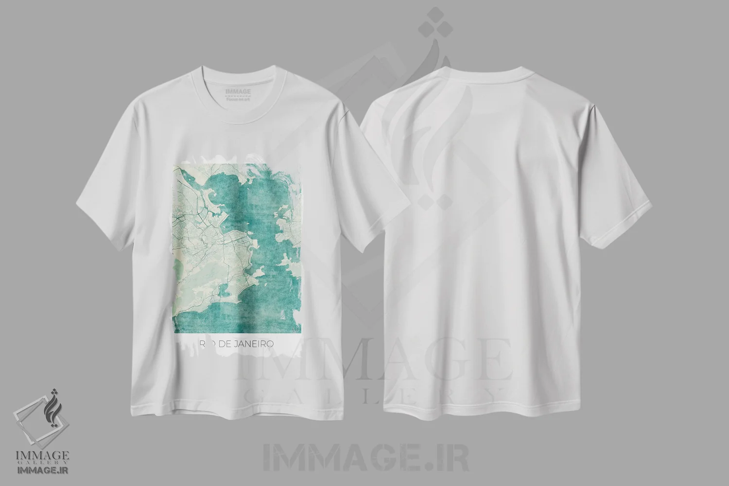 تیشرت سفید طرح دار آثار هوبرت روگوسکی - فروشگاه ایماژ