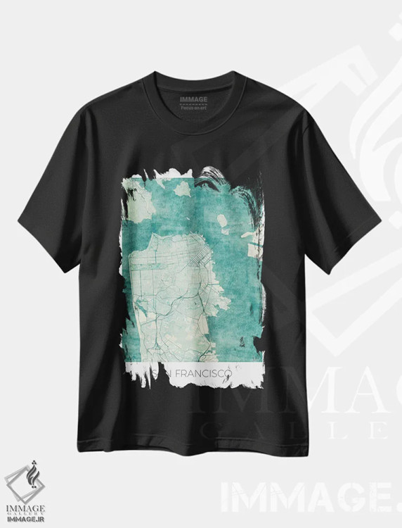 تیشرت مشکی طرح دار آثار هوبرت روگوسکی - immage.ir