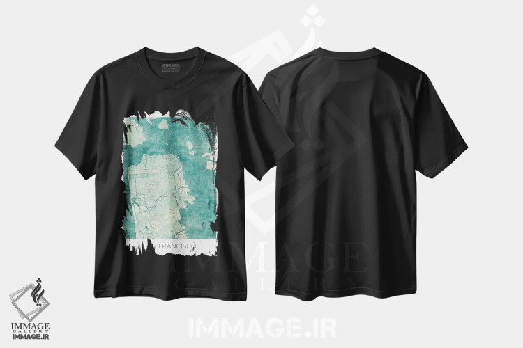 تیشرت مشکی طرح دار آثار هوبرت روگوسکی - immage.ir