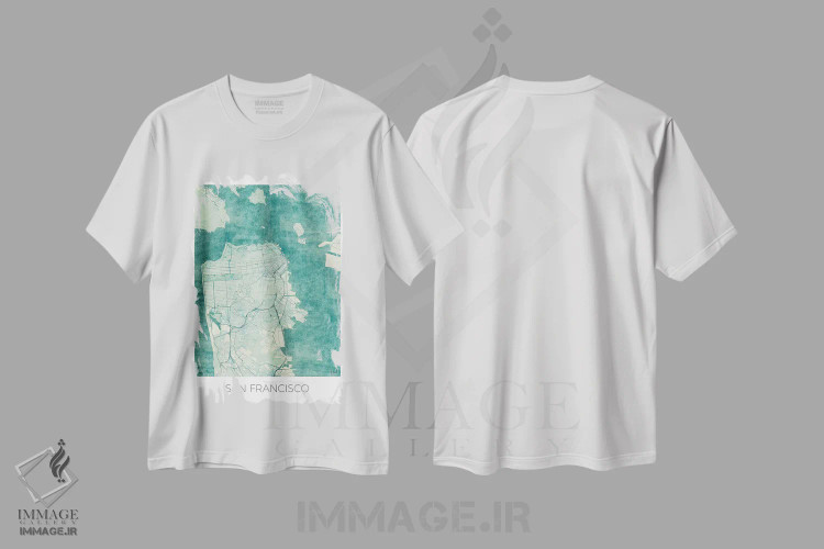 تیشرت سفید طرح دار آثار هوبرت روگوسکی - فروشگاه ایماژ
