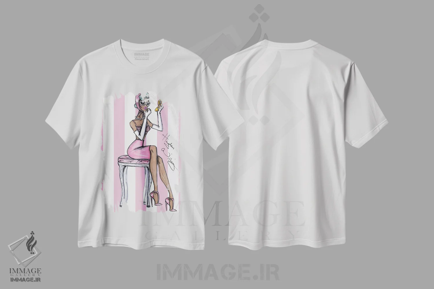 تیشرت سفید طرح دار درست مثل آب نبات، هنر آمریکایی آفریقایی تبار اثر هایدن ویلیامز | immage.ir