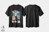 تیشرت مشکی طرح دار طبیعت بی جان شاد با لیمو، تزئینی اثر هالی وُجاهن | immage.ir