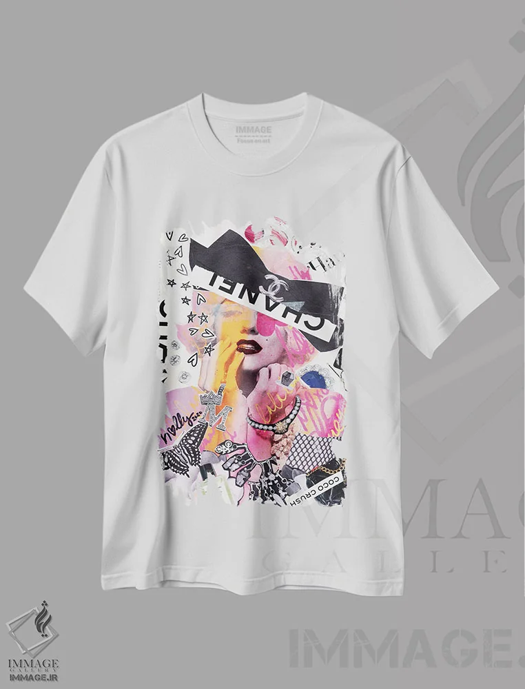 تیشرت سفید طرح دار شیفتگی، مدیوم اثر هالی وود استودیوز | فروشگاه ایماژ
