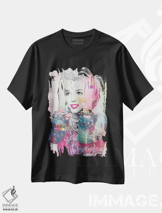 تیشرت مشکی طرح دار همه اش خیال بود، مدیوم اثر هالی وود استودیوز | فروشگاه ایماژ