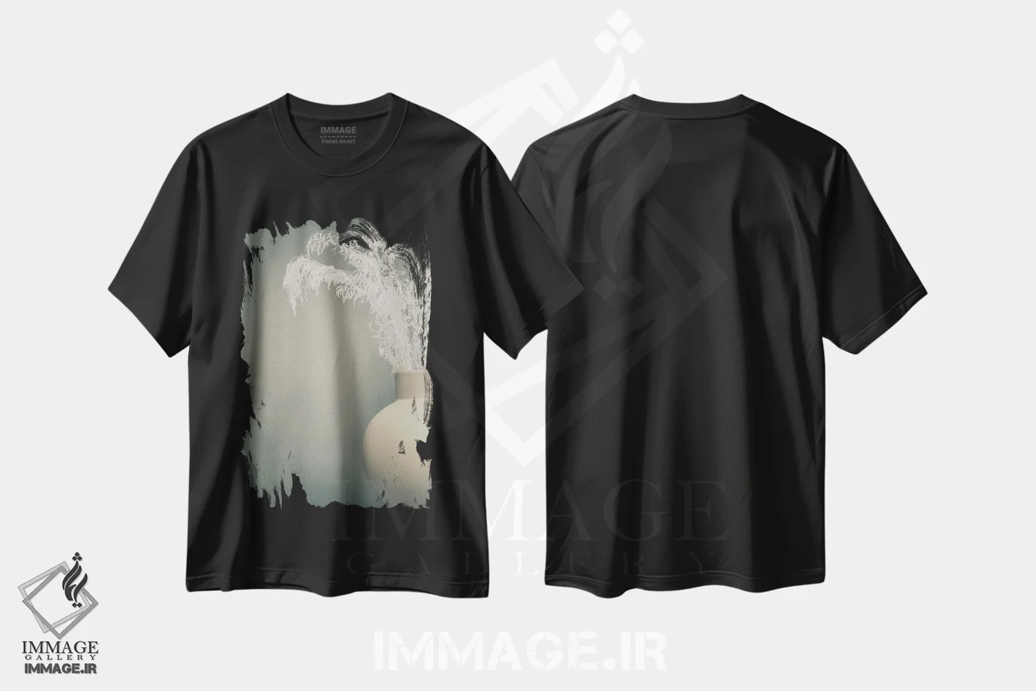 تیشرت مشکی طرح دار احساس لطیف، مدیوم اثر هایدی وستوم | فروشگاه ایماژ