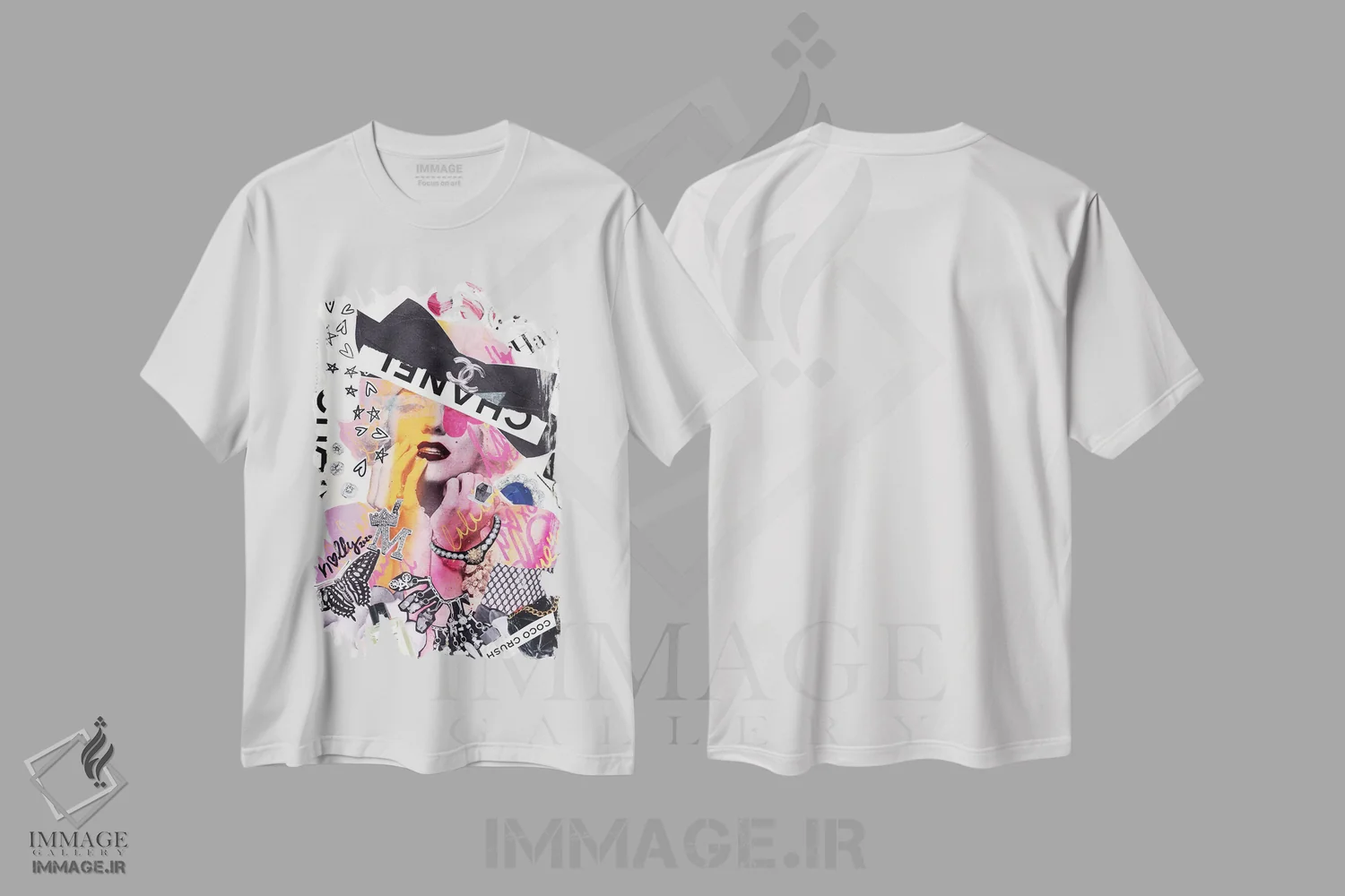 تیشرت سفید طرح دار شیفتگی، مدیوم اثر هالی وود استودیوز | فروشگاه ایماژ