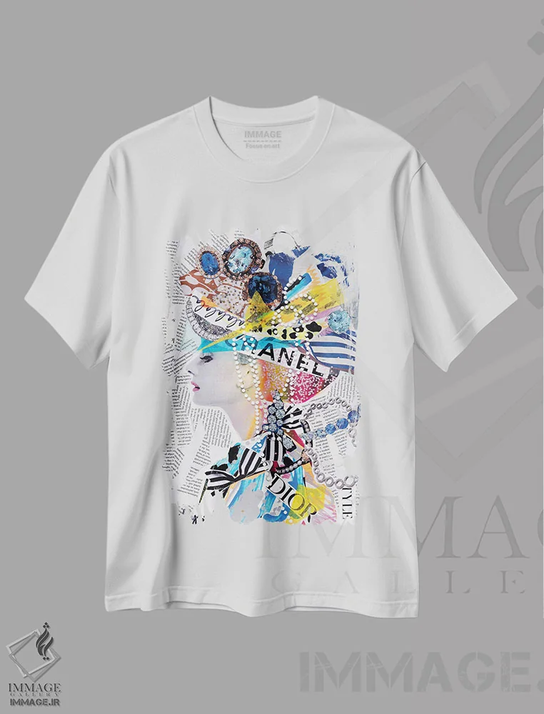 تیشرت سفید طرح دار لالالای آدری، مدیوم اثر هالی وود استودیوز | فروشگاه ایماژ