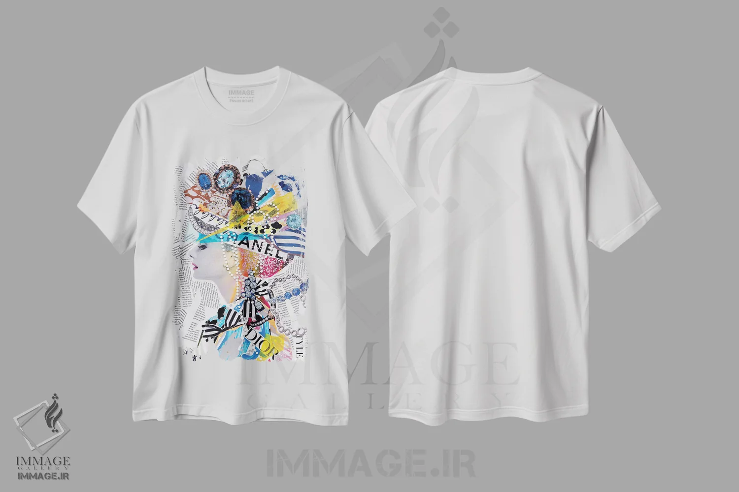 تیشرت سفید طرح دار لالالای آدری، مدیوم اثر هالی وود استودیوز | فروشگاه ایماژ