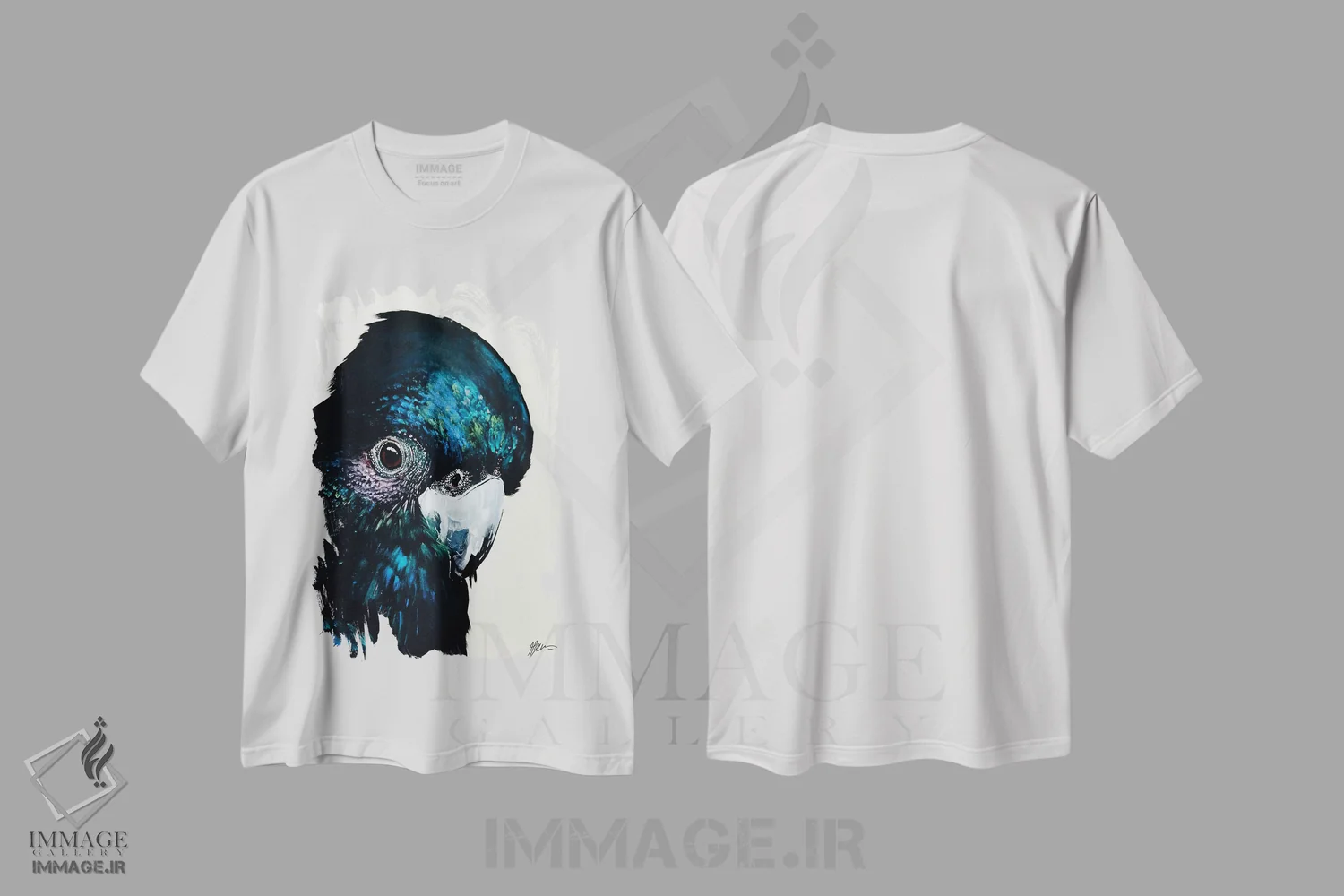 تیشرت سفید طرح دار فردی، هنر فاخر معاصر اثر هیلی موریس | فروشگاه ایماژ