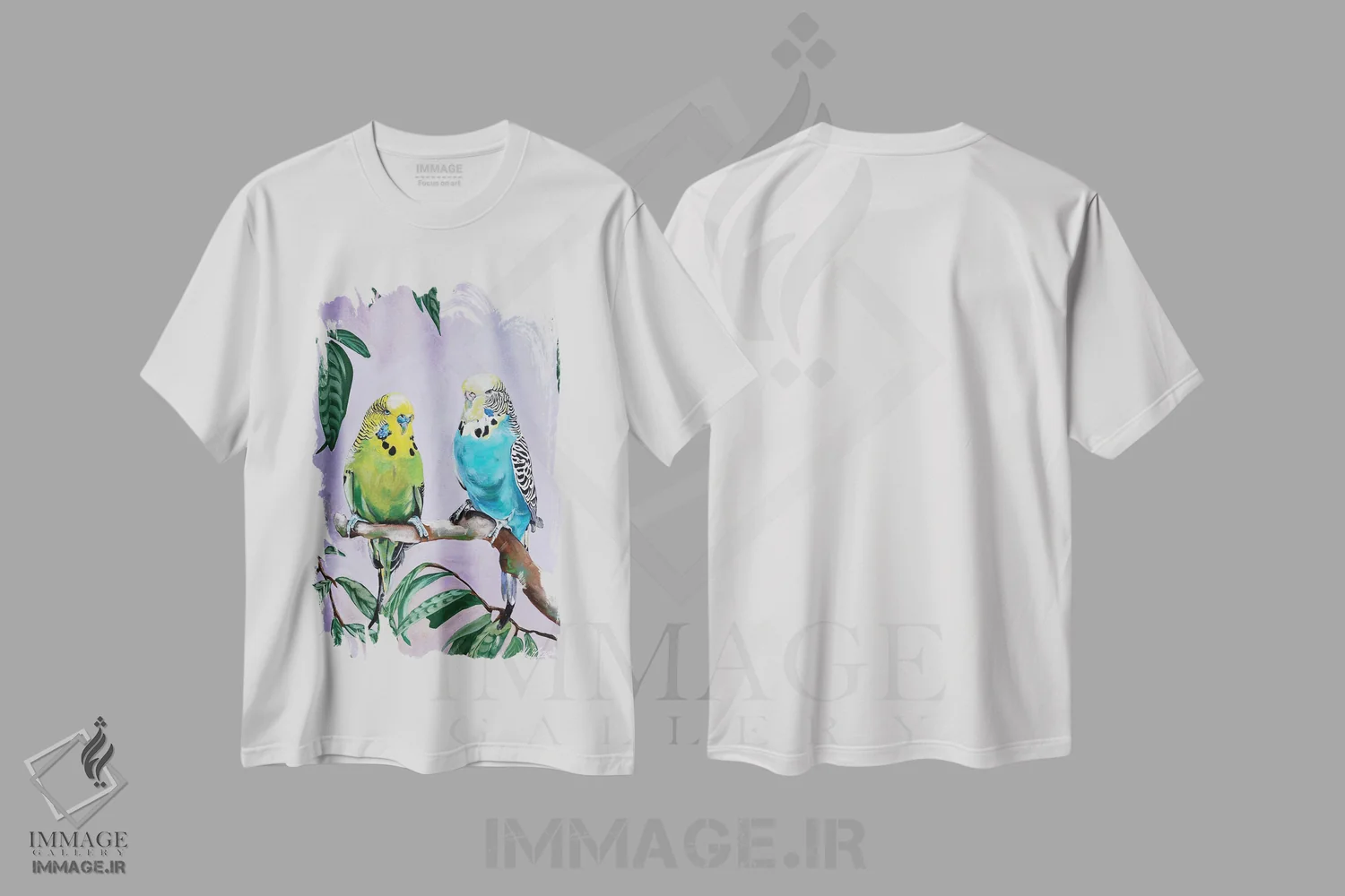 تیشرت سفید طرح دار ناسازها، هنر فاخر معاصر اثر هیلی موریس | immage.ir