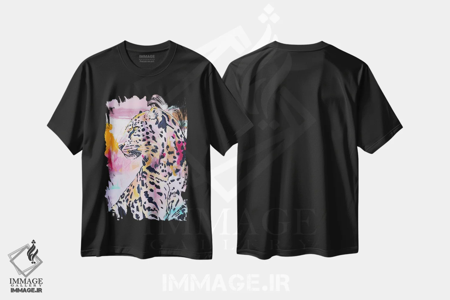 تیشرت مشکی طرح دار عشق احیا شده، هنر فاخر معاصر اثر هیلی موریس | فروشگاه ایماژ