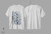 تیشرت سفید طرح دار شماره ۵۵، آبستره اثر جونگ-هیون پارک | immage.ir