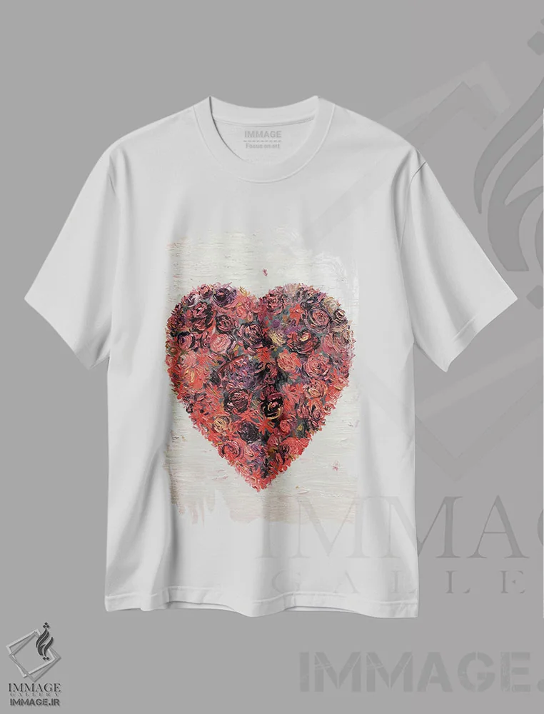 تیشرت سفید طرح دار عشق، به خاطر همان عشق، دکور معاصر اثر جونگ-هیون پارک | immage.ir