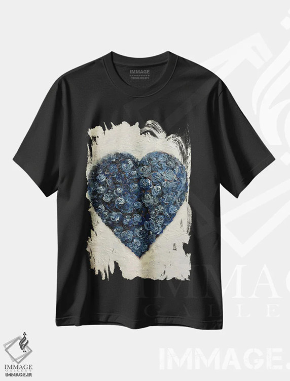 تیشرت مشکی طرح دار گل در عشق، دکور معاصر اثر جونگ-هیون پارک | immage.ir
