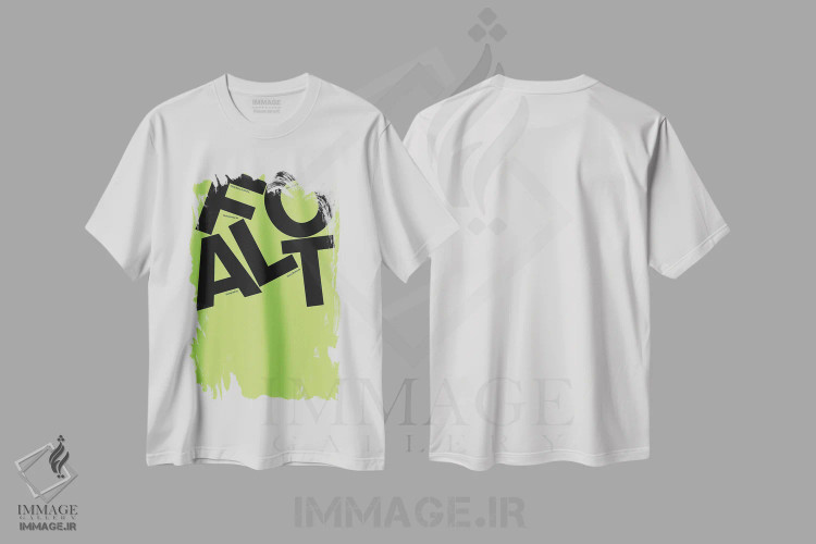 تیشرت سفید طرح دار شناور، تزئینی اثر هری ریچاردز | فروشگاه ایماژ