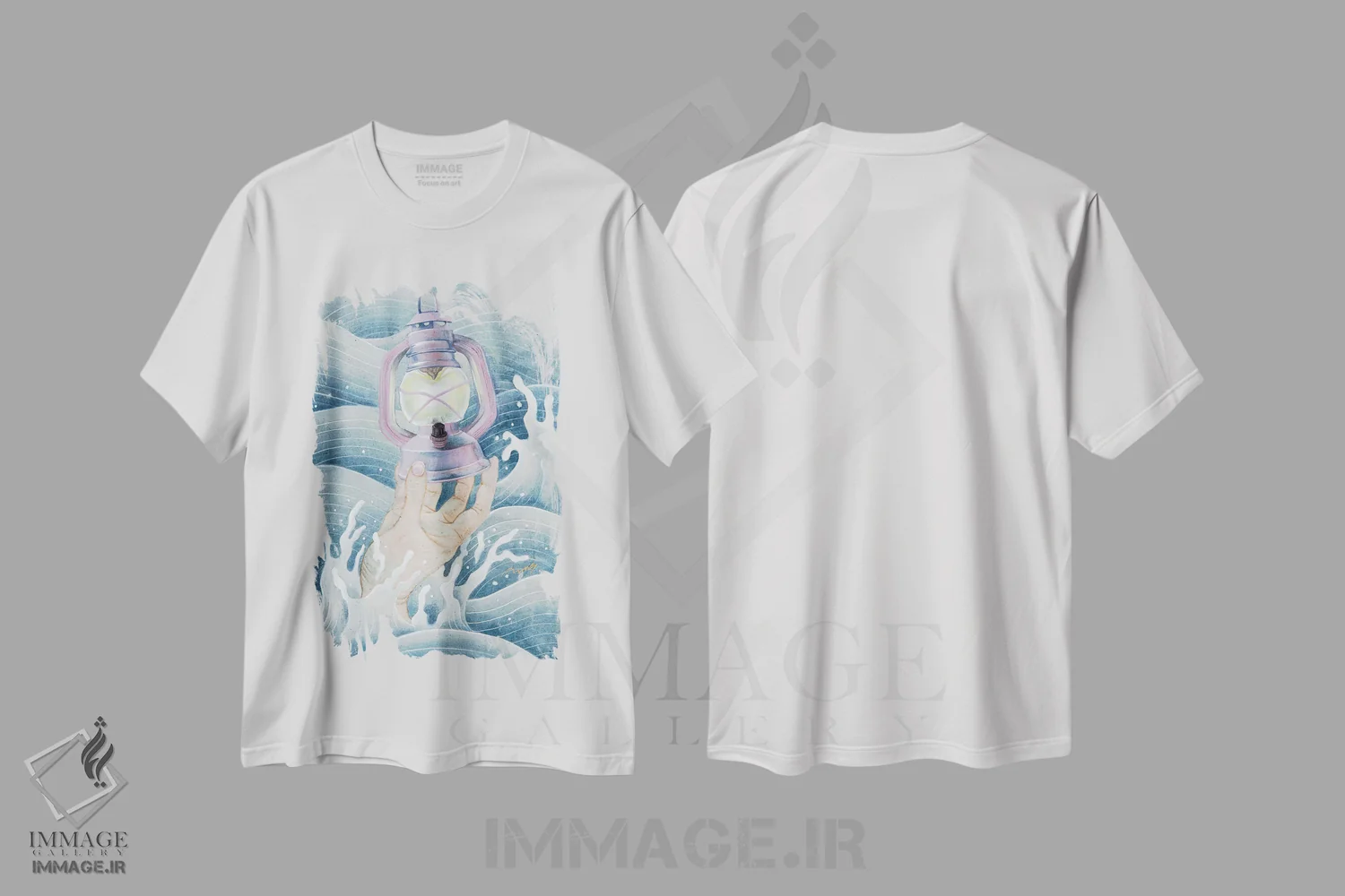 تیشرت سفید طرح دار همه وجودم، دکور آسیایی اثر هایسو هان | فروشگاه ایماژ