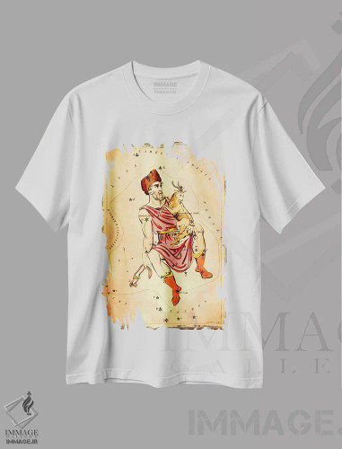 تیشرت سفید طرح دار ارابه ران ۱۸۲۵ اثر سیدنی هال | فروشگاه ایماژ