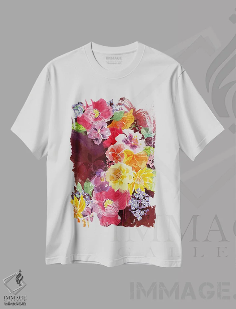 تیشرت سفید طرح دار شهوت، هنر دیجیتال اثر فایو بای فایو کالکتیو | immage.ir