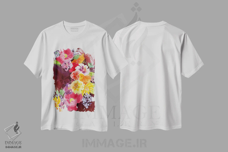 تیشرت سفید طرح دار شهوت، هنر دیجیتال اثر فایو بای فایو کالکتیو | immage.ir