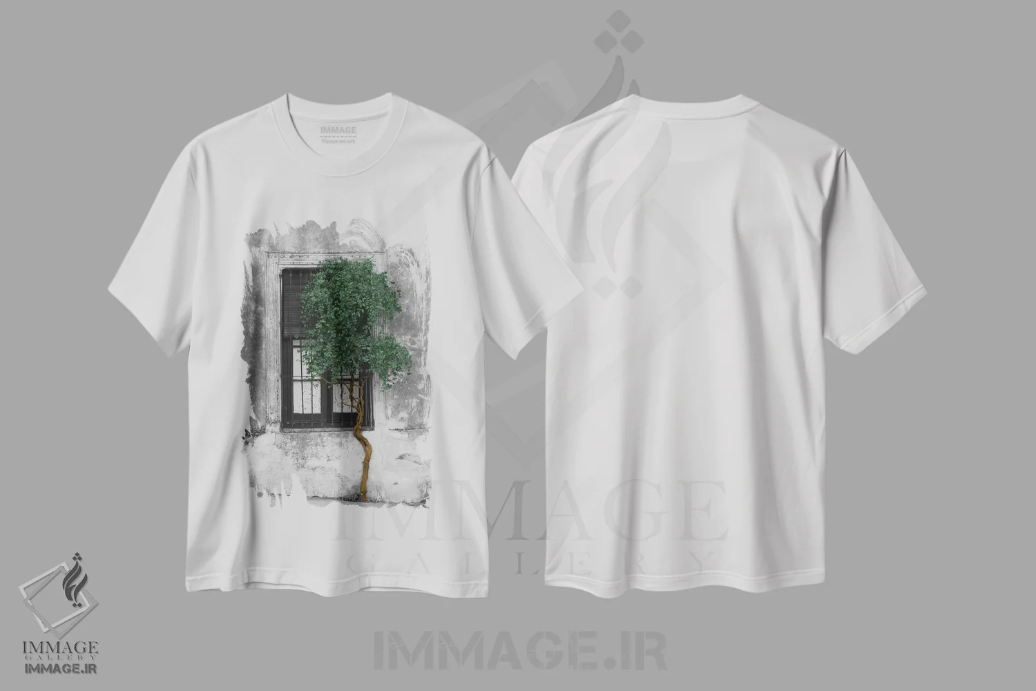 تیشرت سفید طرح دار آثار پانورامیک ایمجز - فروشگاه ایماژ