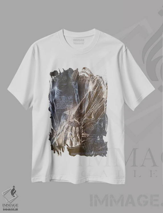 تیشرت سفید طرح دار نقشه آناتومی ۲، هنر دیجیتال اثر فایو بای فایو کالکتیو | immage.ir