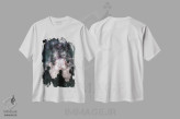 تیشرت سفید طرح دار دنیای دوردست، هنر فاخر معاصر اثر فایو بای فایو کالکتیو | immage.ir