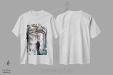 تیشرت سفید طرح دار پایان جهان، هنر فاخر معاصر اثر فایو بای فایو کالکتیو | immage.ir