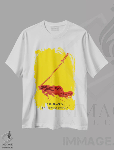 تیشرت سفید طرح دار انتقام، هنر دیجیتال اثر فایو بای فایو کالکتیو | فروشگاه ایماژ