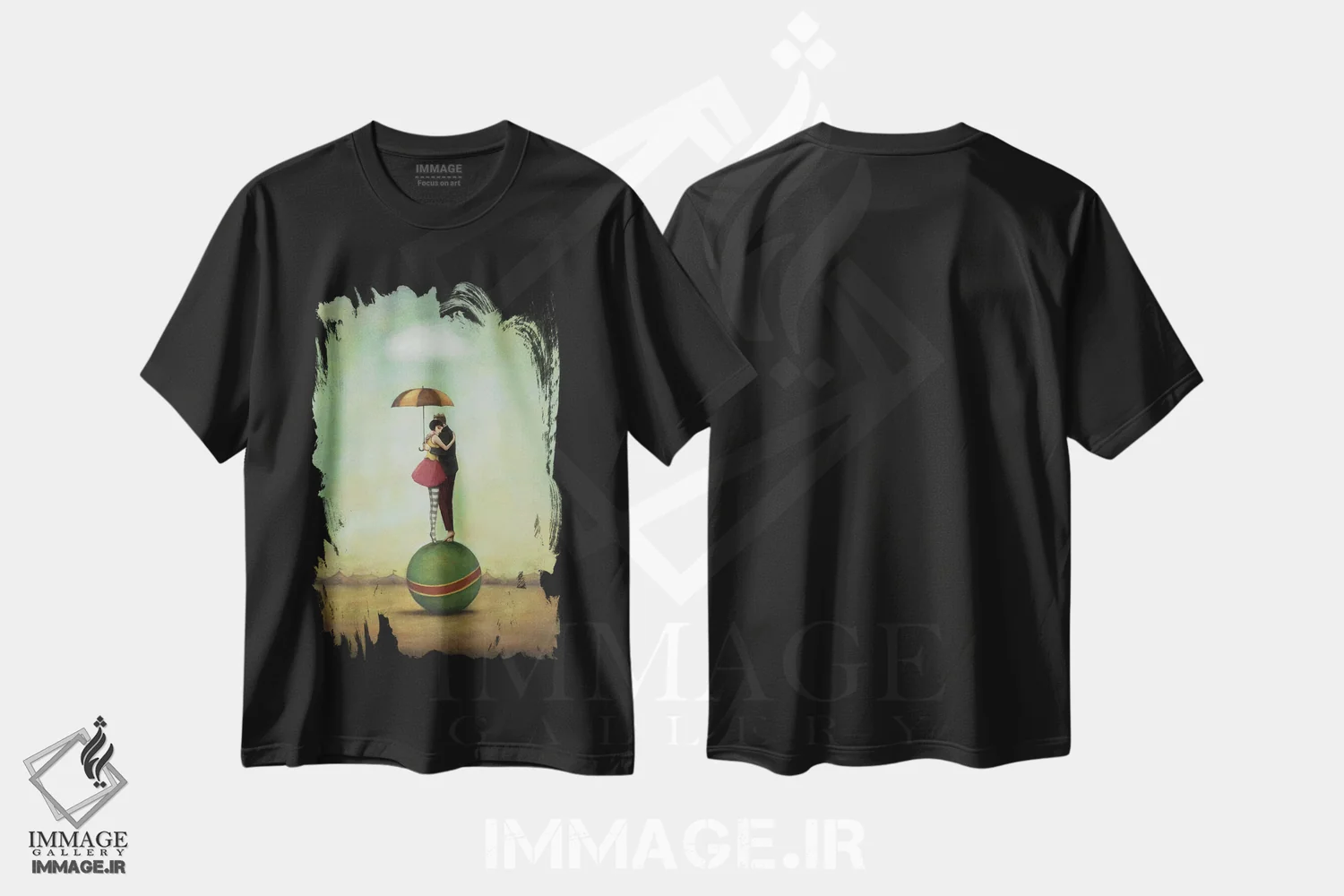 تیشرت مشکی طرح دار عشق سیرکی، دکور معاصر اثر دوی هوین | immage.ir