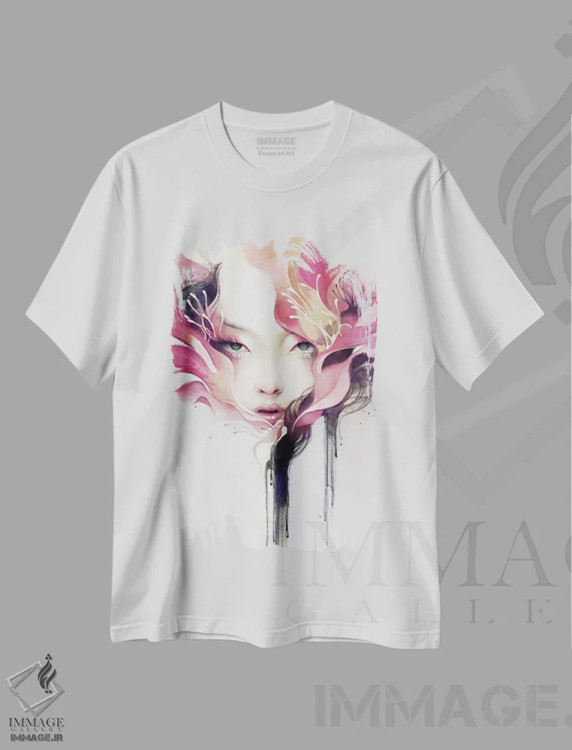 تیشرت سفید طرح دار بوهینیا، هنر دیجیتال اثر آنا دیتمن | immage.ir