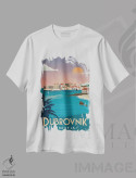 تیشرت سفید طرح دار دوبروونیک، هنر دیجیتال اثر ایدیااستورم استودیوز | فروشگاه ایماژ
