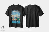تیشرت مشکی طرح دار هامبورگ، هنر دیجیتال اثر ایدیااستورم استودیوز | فروشگاه ایماژ