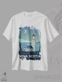تیشرت سفید طرح دار نوا اسکوشیا، هنر دیجیتال اثر ایدیااستورم استودیوز | فروشگاه ایماژ
